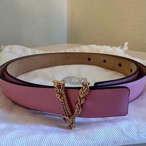 Versace Virtus Pink Belt